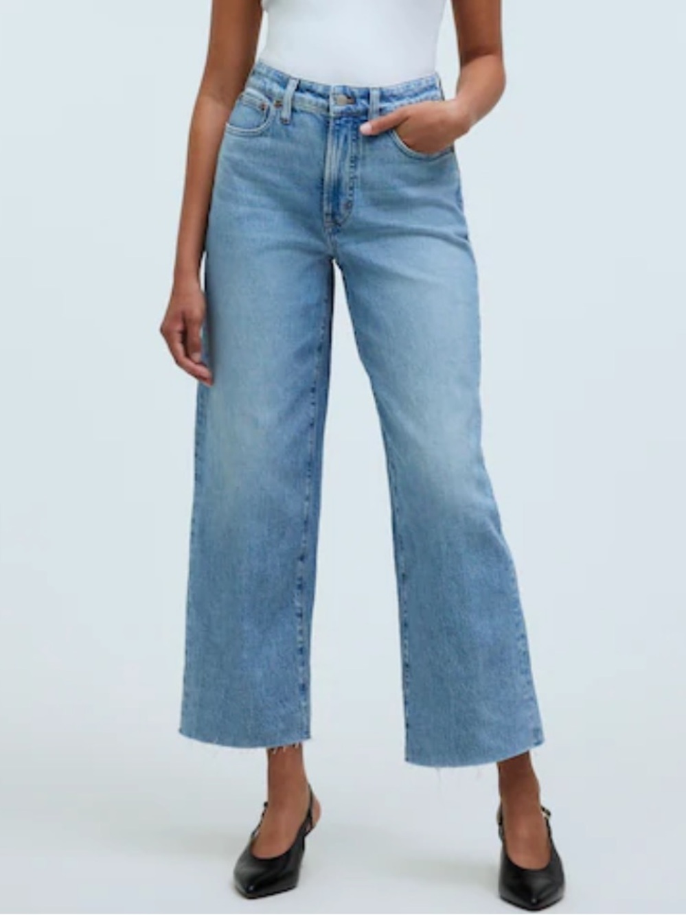 Madewell Curvy Perfect Vintage Wide Leg Crop Jean
